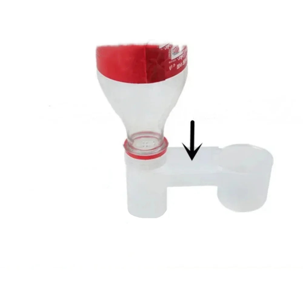 Auto Drinking Device for Birds Plastic Pet Feeder Double Nozzle Water Botter for Chicken/Pigeon/Parrot/Pet Drinking Accessories Qme