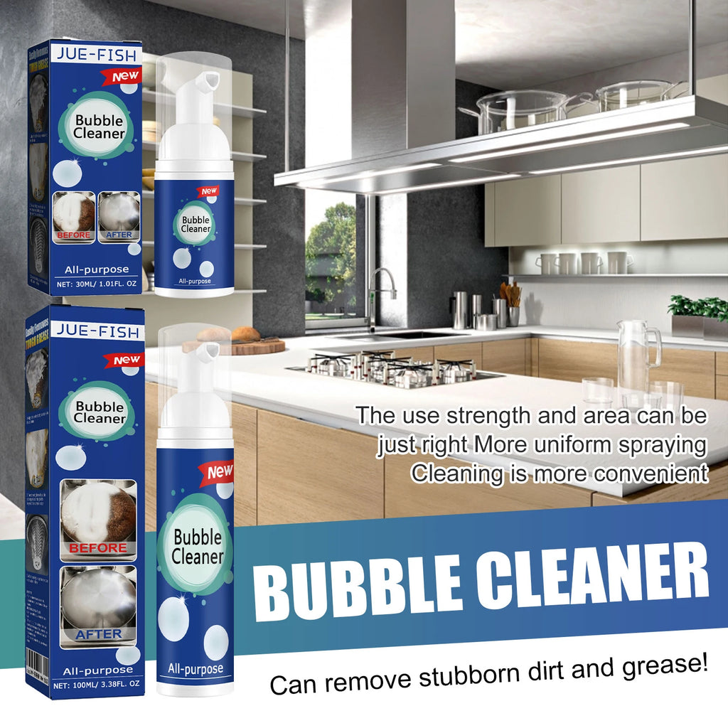 Bubble Cleaner Spray for Kitchen Deep Removing Heavy Oil Stains Effectively Cleaning Cookware Surface Household Cleaning Mousse Qme