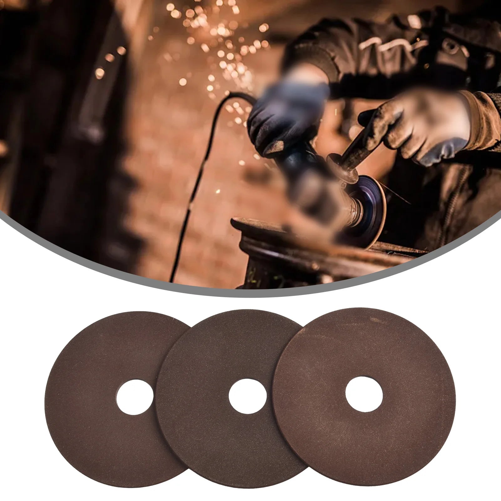 3 Pcs Grinding Wheel Sanding Disc 108*3.2*22mm Sharping Wheel For Chainsaw Sharpener Grinder Polishing 3/8" And 404 Chain Tool Qme