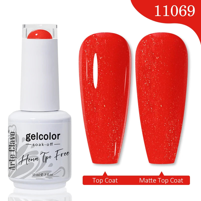 Arte Clavo Jelly Series Semi-transparent Light Pink Peach Gel Nail