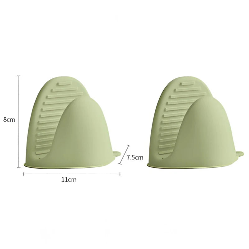 Thickened Silicone Heat Resistant Gloves Non Slip Oven Mitts Microwave Safe Kitchen Gloves For Baking Cooking Qme A1