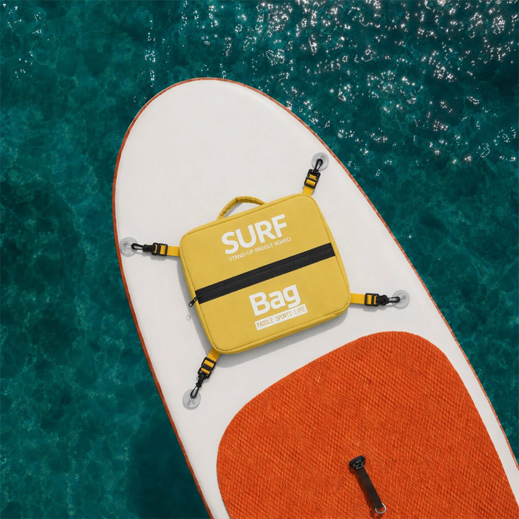Kayak Paddle Board Deck Bag with Fixing Buckle Stand Up Paddle Board Storage Bags Adjustable Food Storage Pack Surfing Equipment Qme