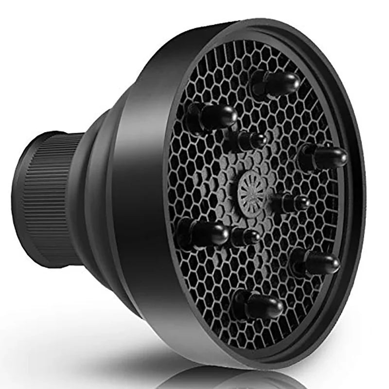 Universal Silicone Hairdryer Diffuser Cover Scalable Hair Drying Tool with Temperature Resistant Dispersing for Salon Qme