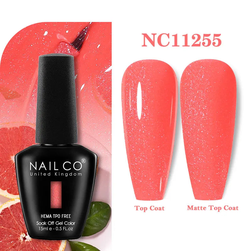 NAILCO Green Series Dark Gel Nail Polish Lasting Hybrid Base Matte