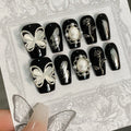 Press Nails Milky Crystal Butterfly Artificial Nail Retro Rose Fake Qme GJ-CDJ-ZB109-S