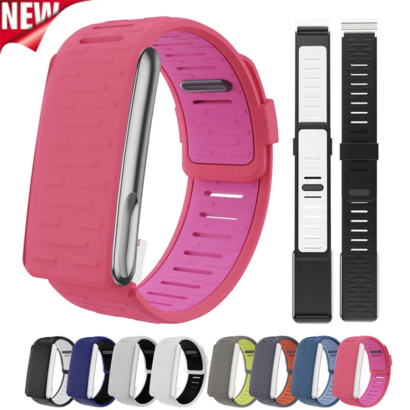 Silicone Sport Bands for Whoop5.0MG Strap Brecelet Adjustable Watch Strap Replacement Correa Breathable Straps for Whoop5.0 Band Qme