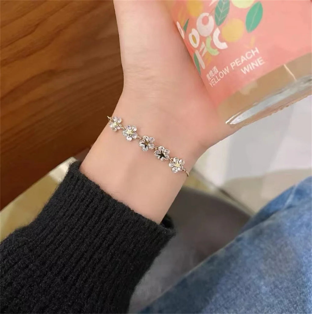 Fashion Creative Lucky Imitation Hotan Jade Bracelet Vintage Light Luxury Handmade Jewelry Bracelet Women's Girls Jewelry Gift Qme