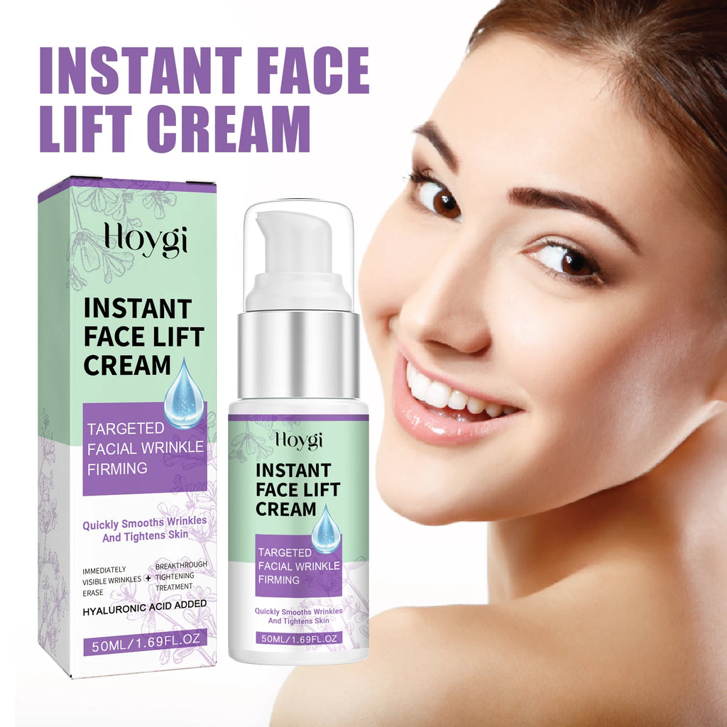 Instant Face Lift Cream Smoothing Hydrating & Firming Fade Fine Lines Lightening Melanin Pigmentation Brightening Face Cream Qme
