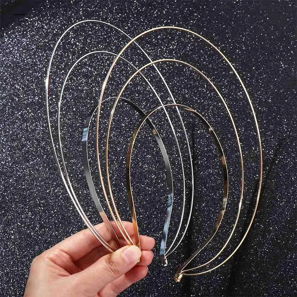 Multi-layer Non Slip Hairbands Goddess Hairbands Metal Band Headpiece Thin Korean Hair Hoop Glory Hair Crown Women DIY Headband Qme