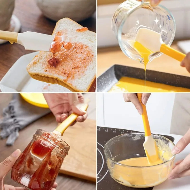 Silicone Jam Shovel Can Opener Cream Spatula Cake Honey Kitchen Qme