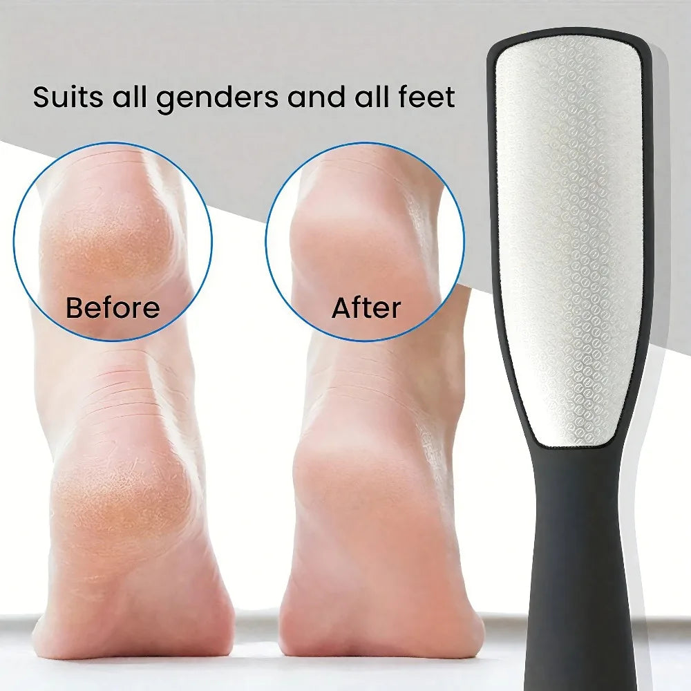 Stainless Steel Dual Sided Foot File Dead Skin Callus Remover Qme