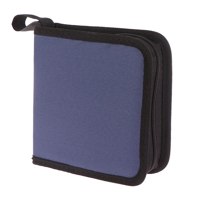 40Tablets CD DVD Discs Oxford Handbags Storage Case Organizer Booklet Qme Blue
