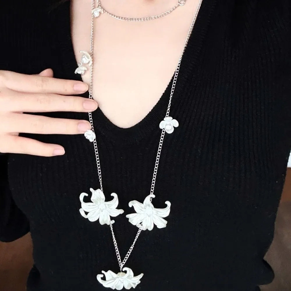 Y2K Flower Waist Chain Silver Geometric Metal Belly Chain All-match Minimalist Bohemian Body Chain Skirt Dress Decoration Qme