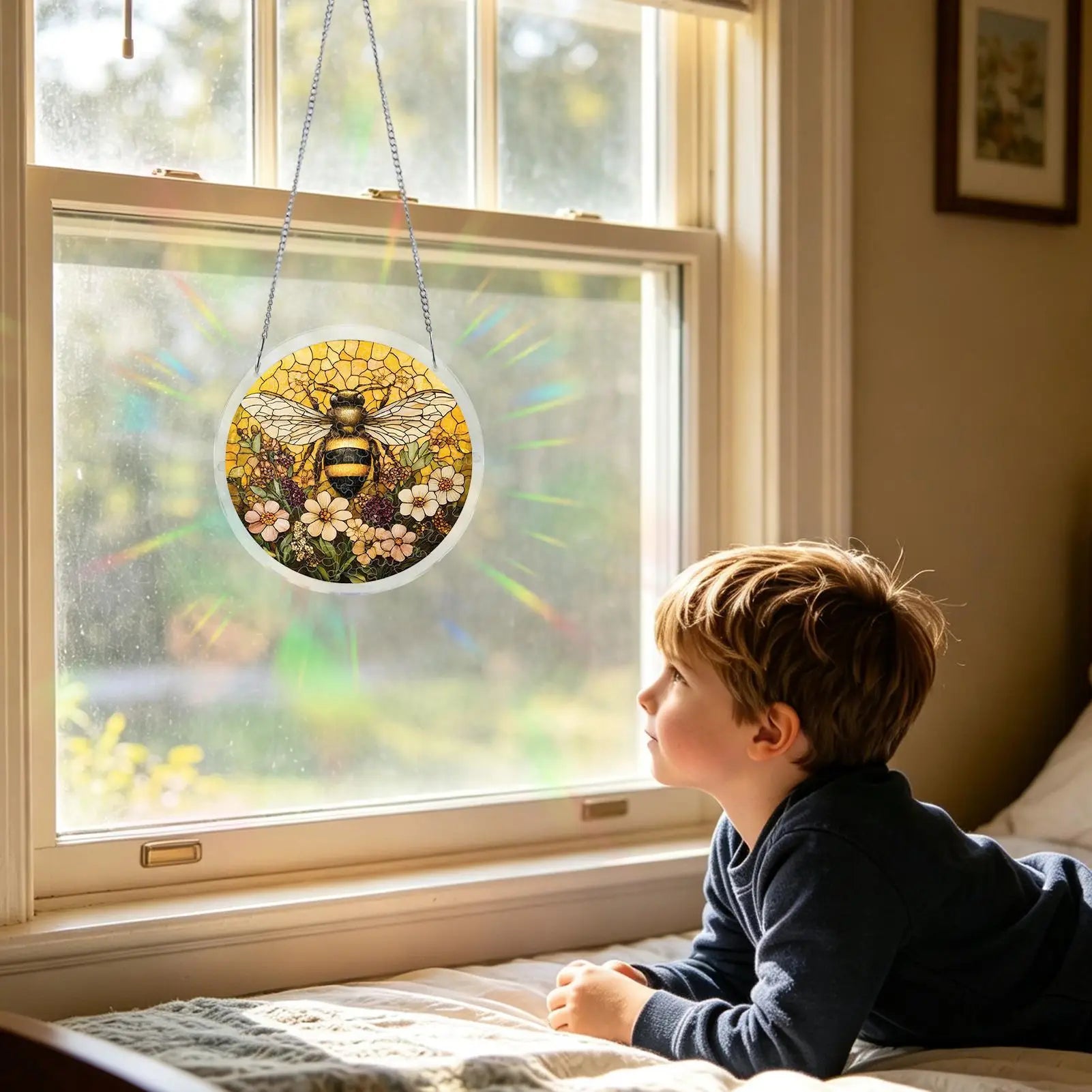 Acrylic Puzzle Suncatcher 2D Window Ornament Garden Butterfly Bird Qme