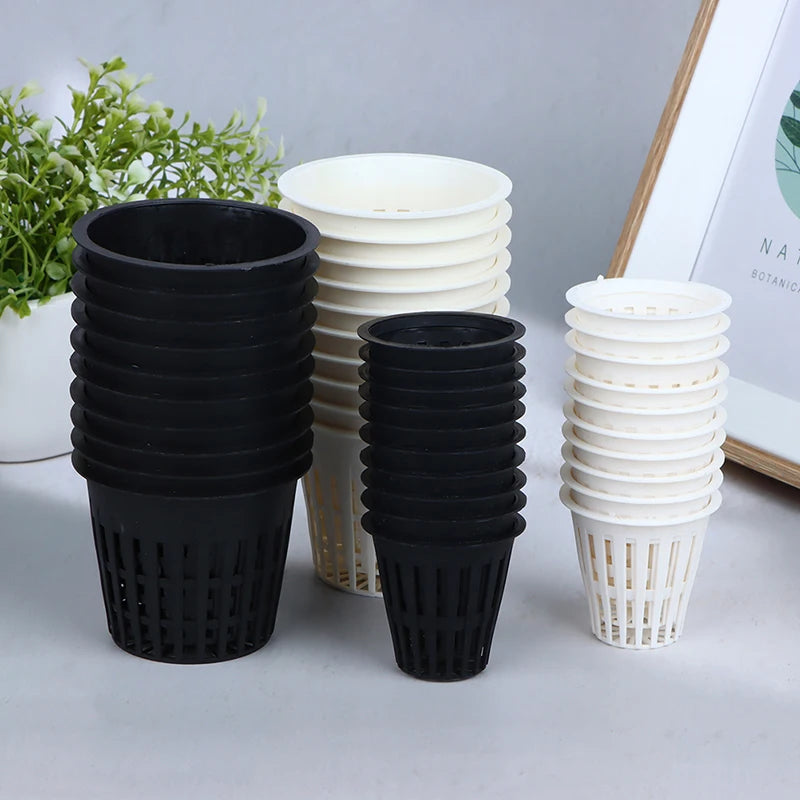 Soilless Net Basket Slotted Colonization Container Grow Orchids Qme