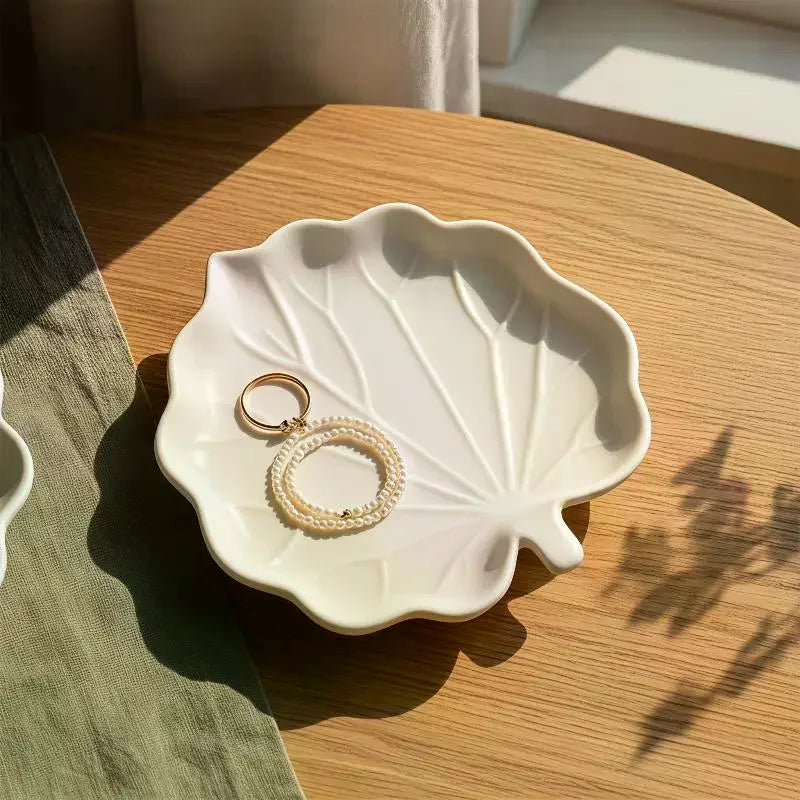 DIY Gypsum Form Leaf Coaster Silicone Mold Geometric Leaves Plaster Epoxy Resin Mould Handmade Storage Tray Desktop Decor Molds Qme