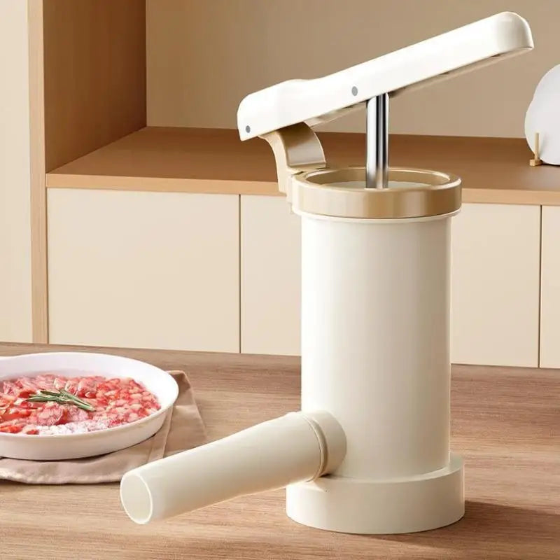Homemade Sausage Maker With Stuffing Pipe Manual Fast Meat Stuffer Filling Machine Large Capacity Heavy Duty Kitchen Tools. Qme