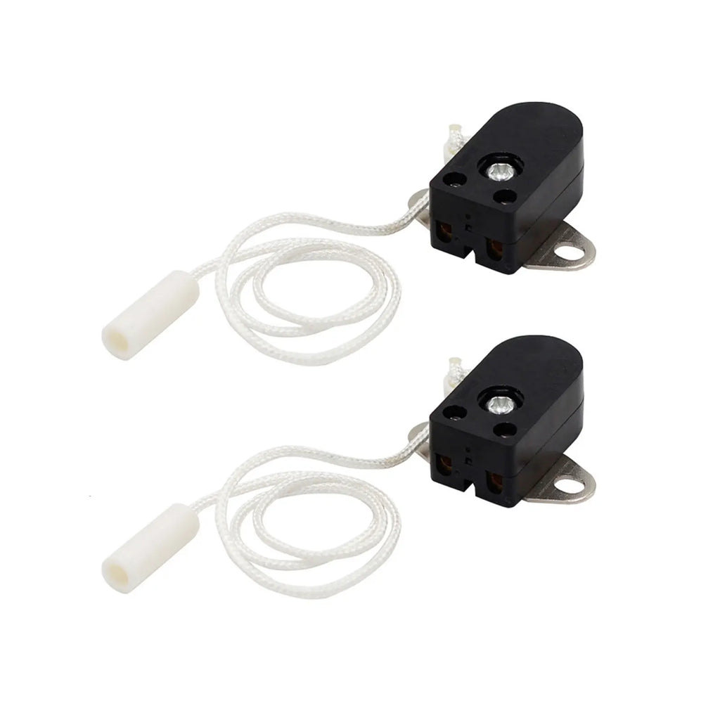 1pc/2pcs Pull Cord Switch With Rotating Pull Switch For Wall Lamp Bedside Lamp Open Single Pull Control Rope Switch Qme 2PCS