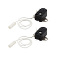 1pc/2pcs Pull Cord Switch With Rotating Pull Switch For Wall Lamp Bedside Lamp Open Single Pull Control Rope Switch Qme 2PCS