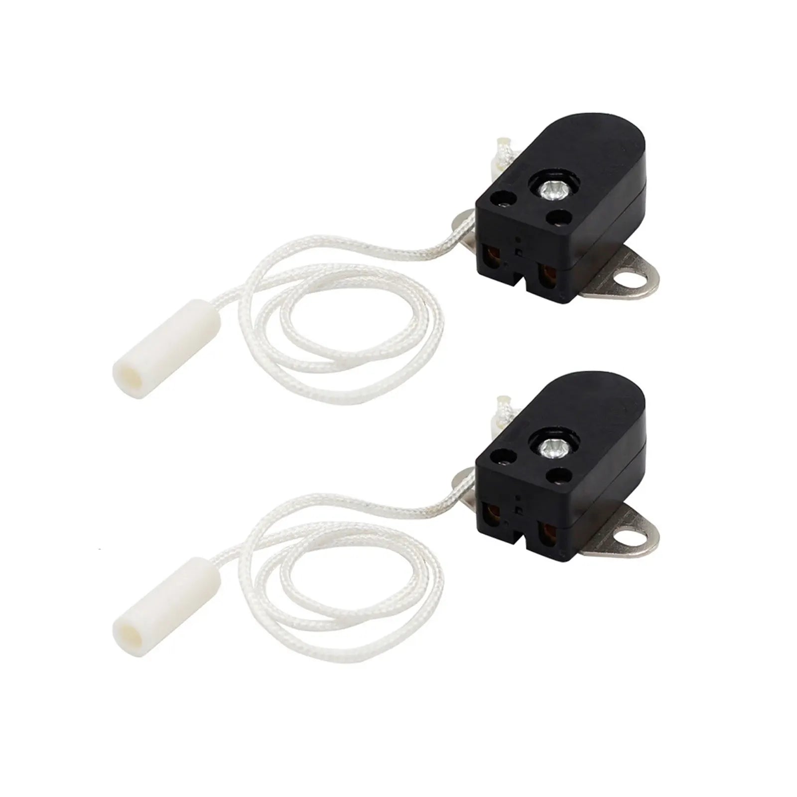 1pc/2pcs Pull Cord Switch With Rotating Pull Switch For Wall Lamp Bedside Lamp Open Single Pull Control Rope Switch Qme 2PCS