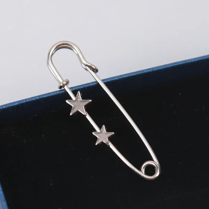 Simple Waist Buckle Fixed Strap Charm Safety Pin Brooch Anti Fall Qme A6