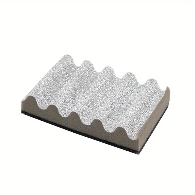 Dual Sided Scrub Pad Coarse Non-scratch Outdoor Grill Kitchen Sink Qme Grey
