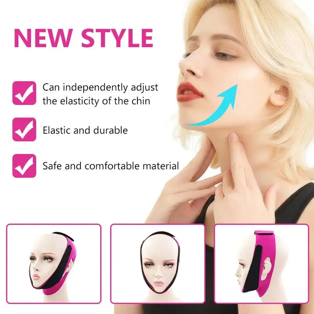 Reusable V Line Face Lift Strap Comfortable Face Slimming Bandage For Double Chin Shaper, Women Cheek Lift Up Belt For Sleeping Qme
