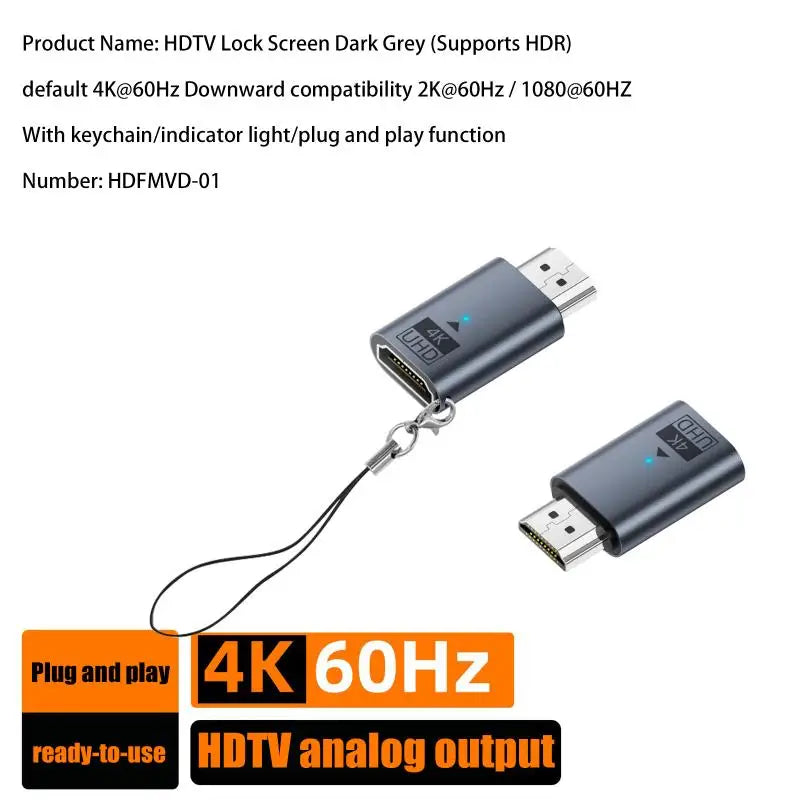 Male Female 4K Extension Cable 60Hz HDR Speed Compatible Laptop Qme A2