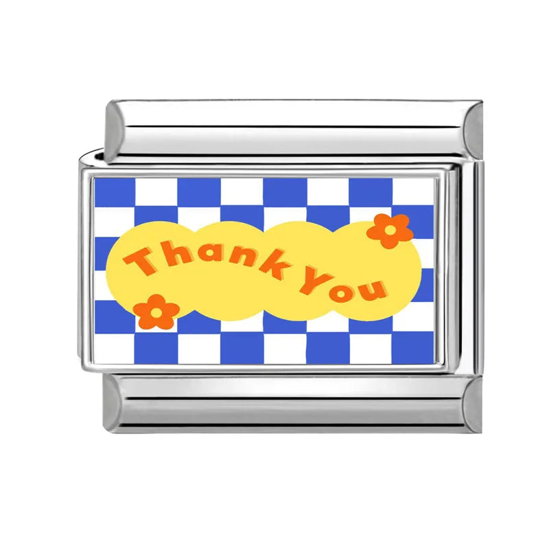Y2K Wholesale Purple Cartoon Rabbit Planet Cat Italian Charm Link Fit 9mm Stainless Steel Jewelry DIY Making Women Bracelets Qme Style 4