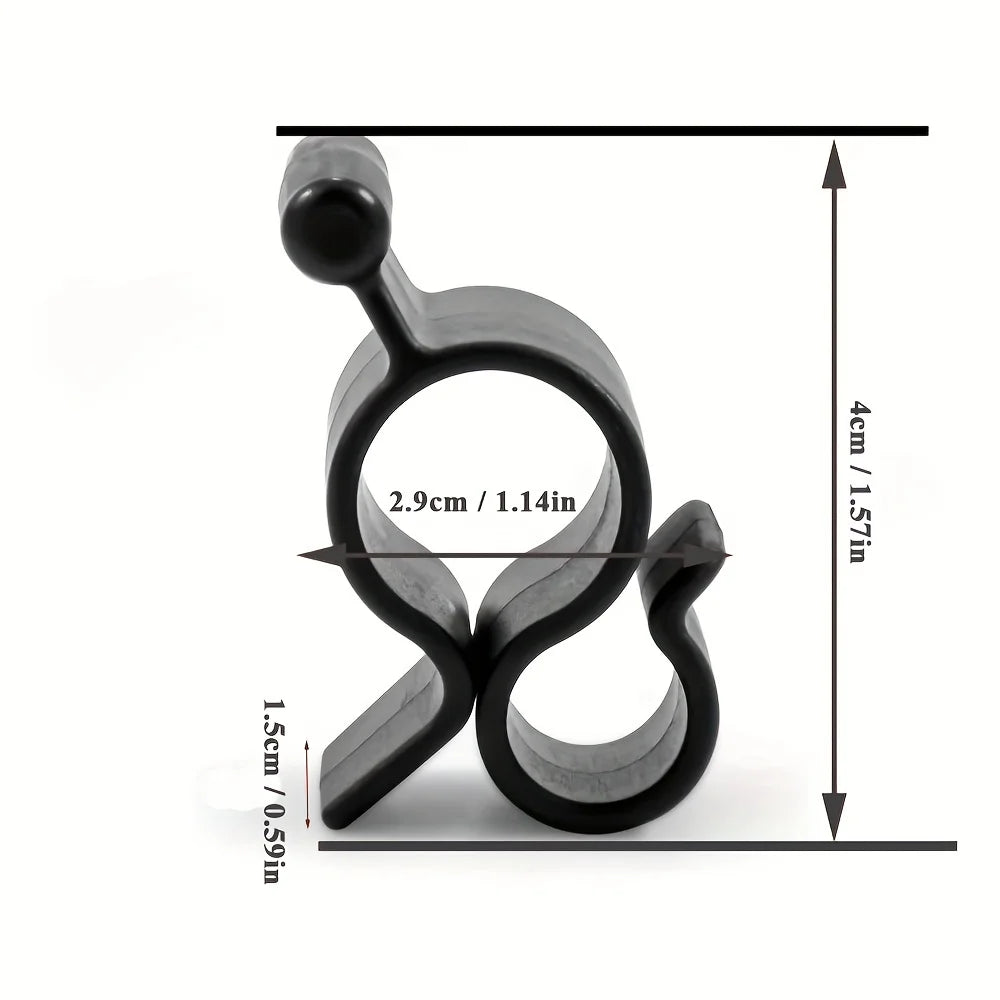 Awning Clip Black Standard Awning Clip for Rope Light, Slide into Awning Roller Bar Channel to Create a Convenient Hook Qme