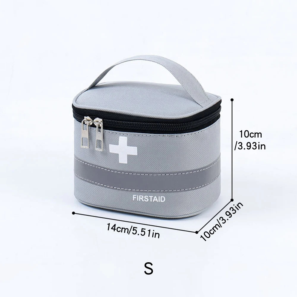 1PC Portable Medicine Bag Travel Outdoor Storage Health Kit Medicine Kit Travel Family Medicine Home Cloth Medicine Kit Qme
