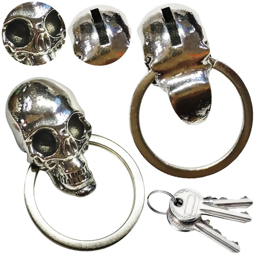 Universal Modified Key Cover Decorative Key Accessory Demon Skull Key Pendant for Most Motorcycles Halloween Party Favors Qme