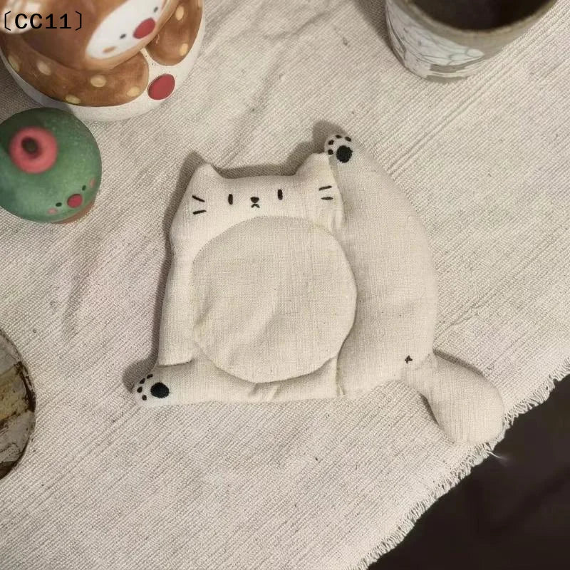 Coffee Table Mat Decorative Heat Insulation Coaster Tea Cute Lazy Qme