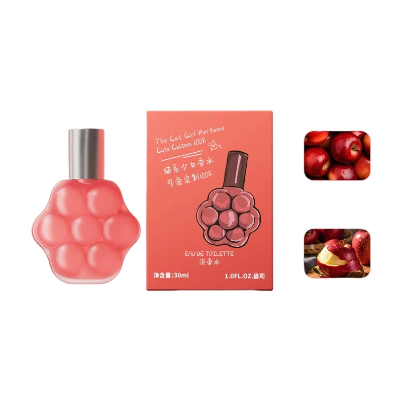 Long-Lasting Flower Fruit Scent Perfume Mini Perfume Deodorant Refreshing Fragrance Spray Women'S Long-Lasting Eau De Toilette Qme red apples China Mainland