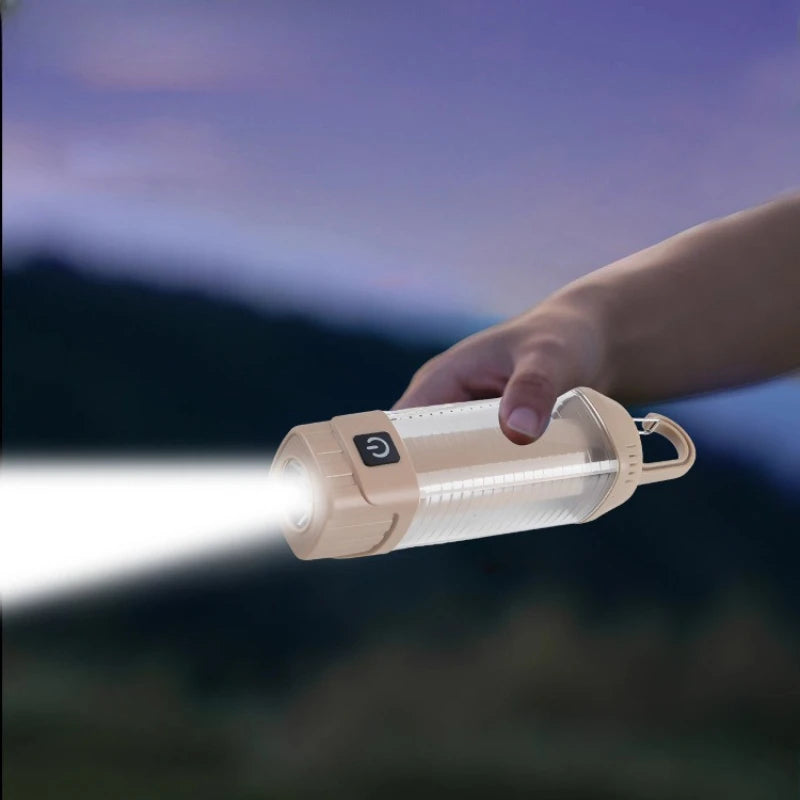 Adjustable Temp Camping Light LED Lantern Candle Mode Rechargeable Qme