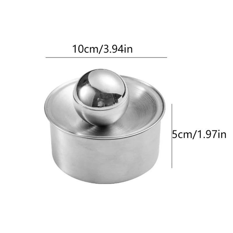 Kitchen Gadgetstainless Steel Dumpling Maker Dough Presser Round Mold Qme