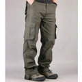 Cargo Pants Men Military Work Overalls Loose Straight Tactical Trousers Multi-Pocket Baggy Casual Cotton Slacks Pants Qme 36 JL