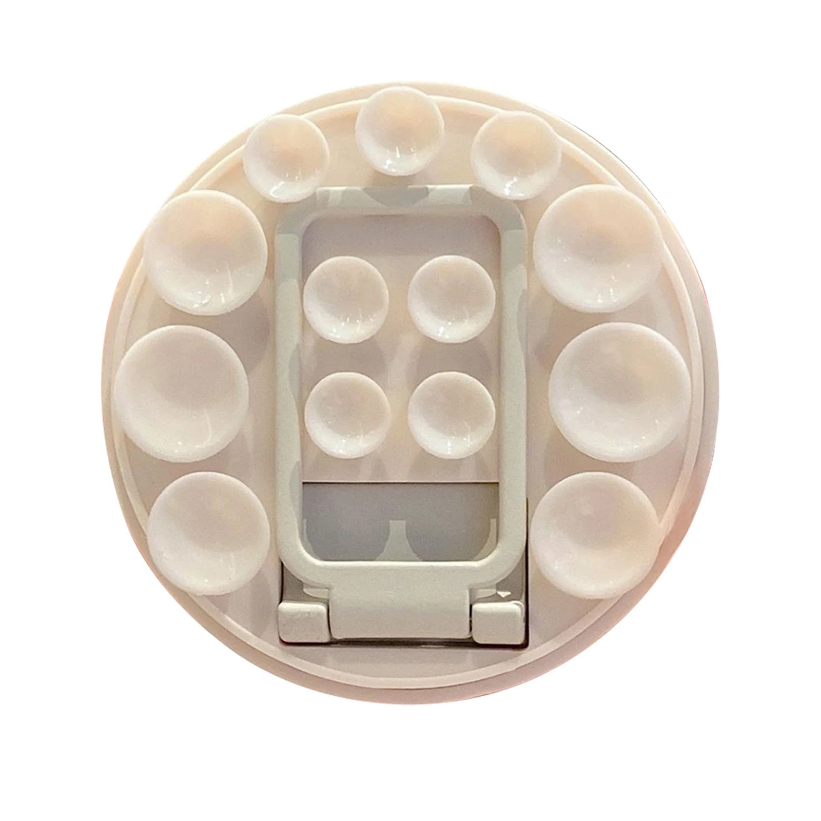 Adhesive Suction Cup Phone Mount Trendy Strong Suction Sticky Phone Grip Accessories Soporte Celular for Selfies and Videos Qme Khaki