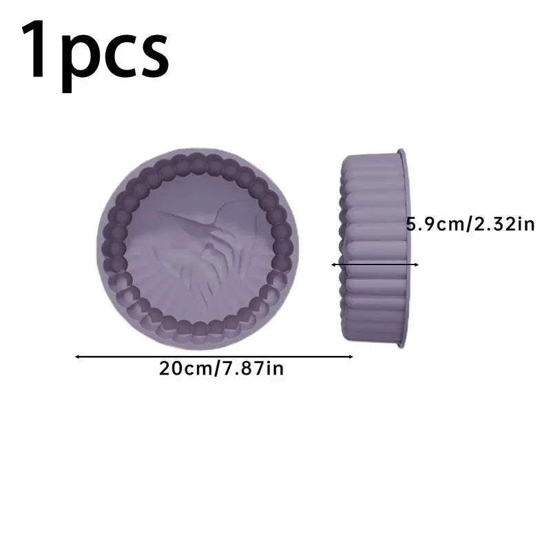 Charlotte Cake Pan Silicone Cheesecake Nonstick Round Baking Mold Qme A5