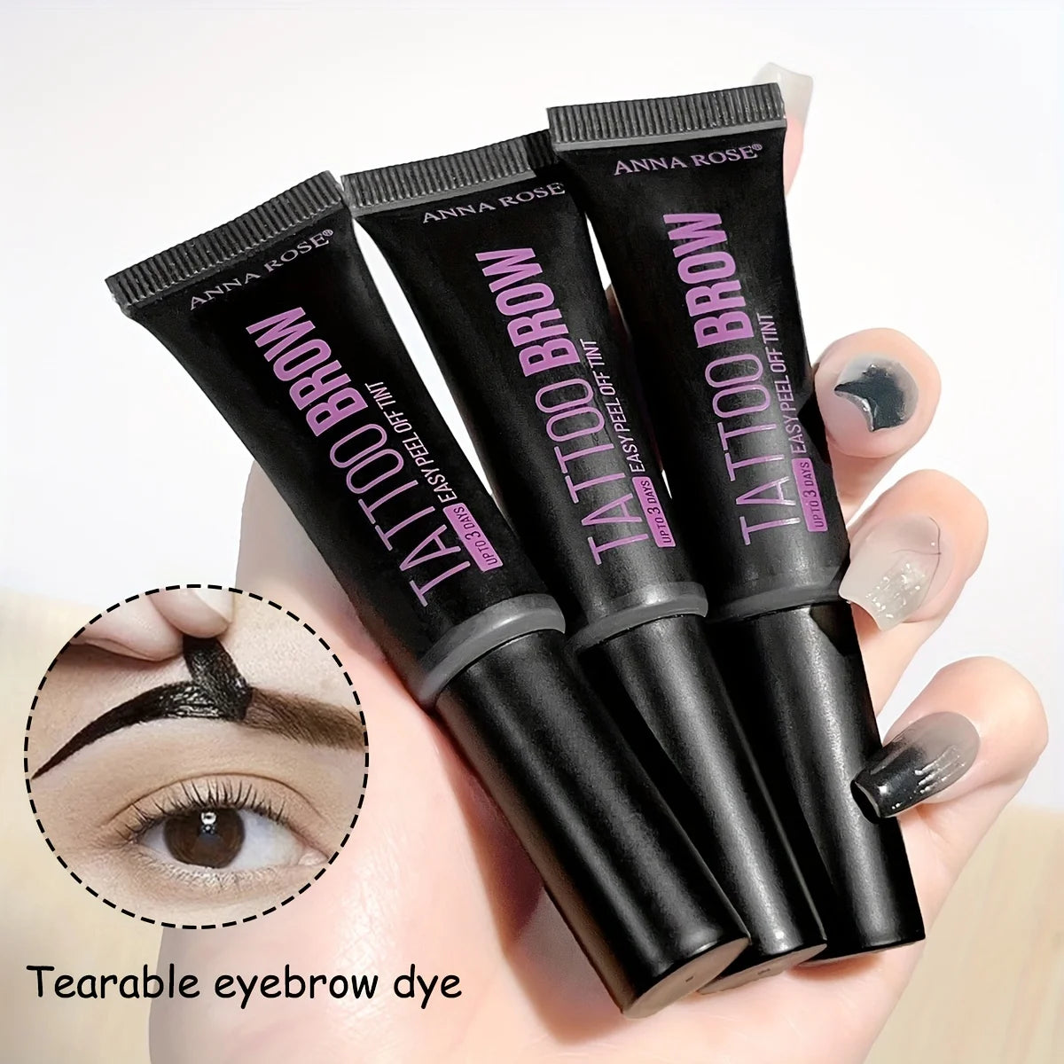 Professional Eyebrow Enhancers Cream Women Natural Liquid Dyeing Eyebrow Set Brow Tattoo Pigments Lasting Waterproof Eyebrow Gel Qme