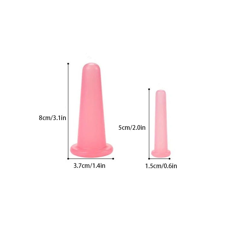 Silicone Cupping Massage Vacuum Cups Facial Neck Eye Body Supporting Qme
