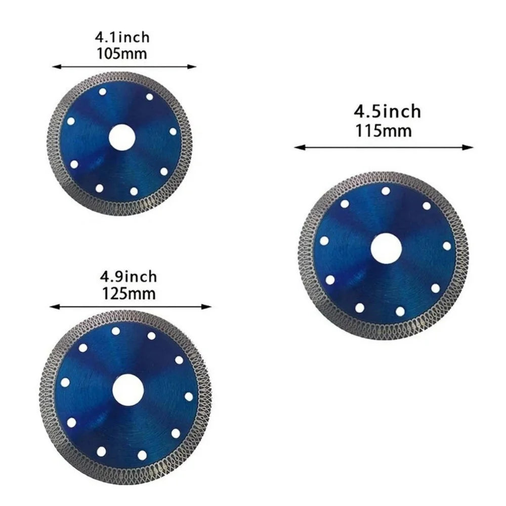 105MM/115MM/125MM Turbo Diamond Saw Blade Granite Marble Cutting Disc Porcelain Tile Ceramic 3 Size Angle Grinder Power Tools Qme 1pc 125mm