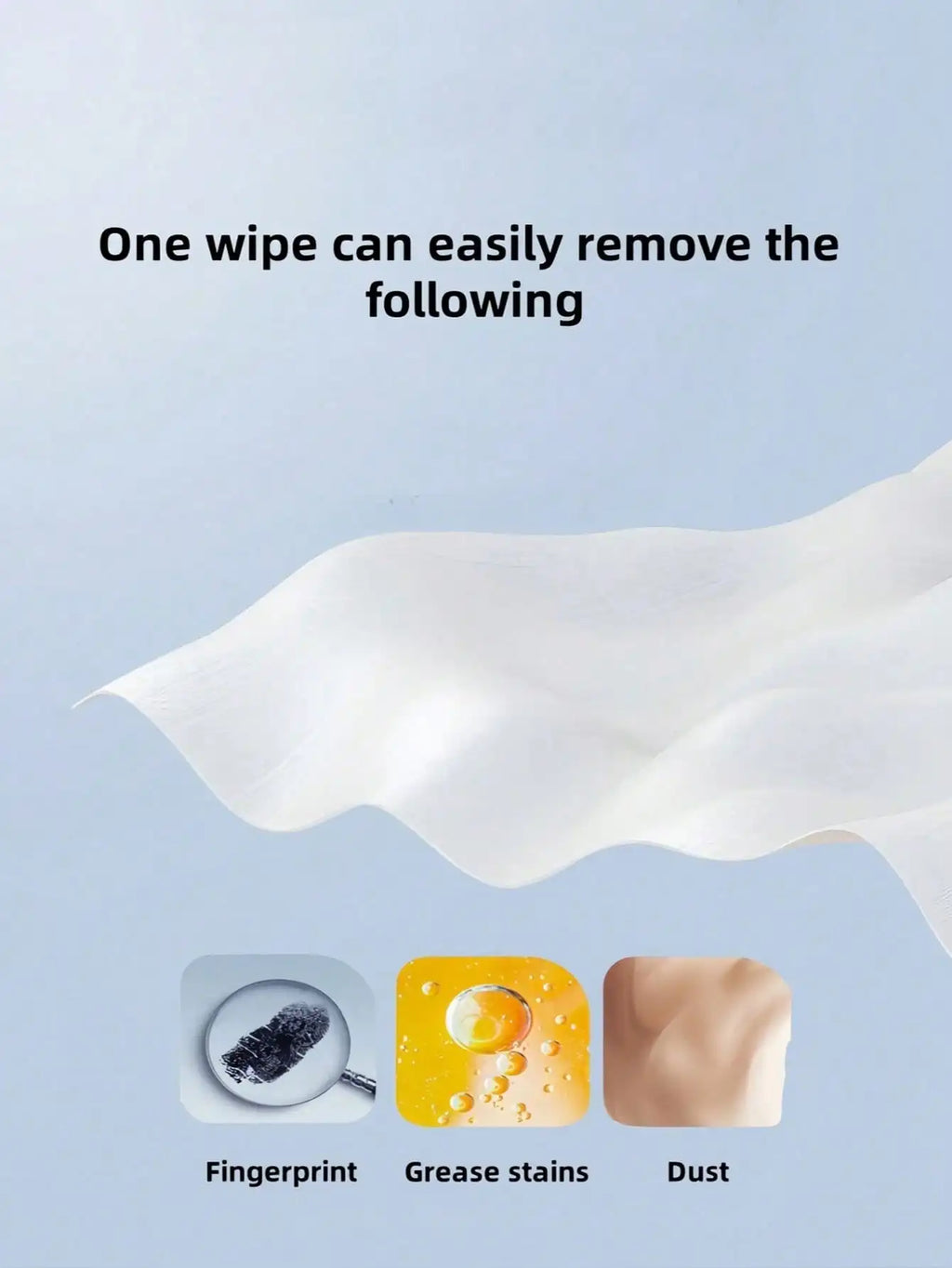 Large Disposable Screen Cleaning Wipes Glasses Lens Cloth Soft Qme