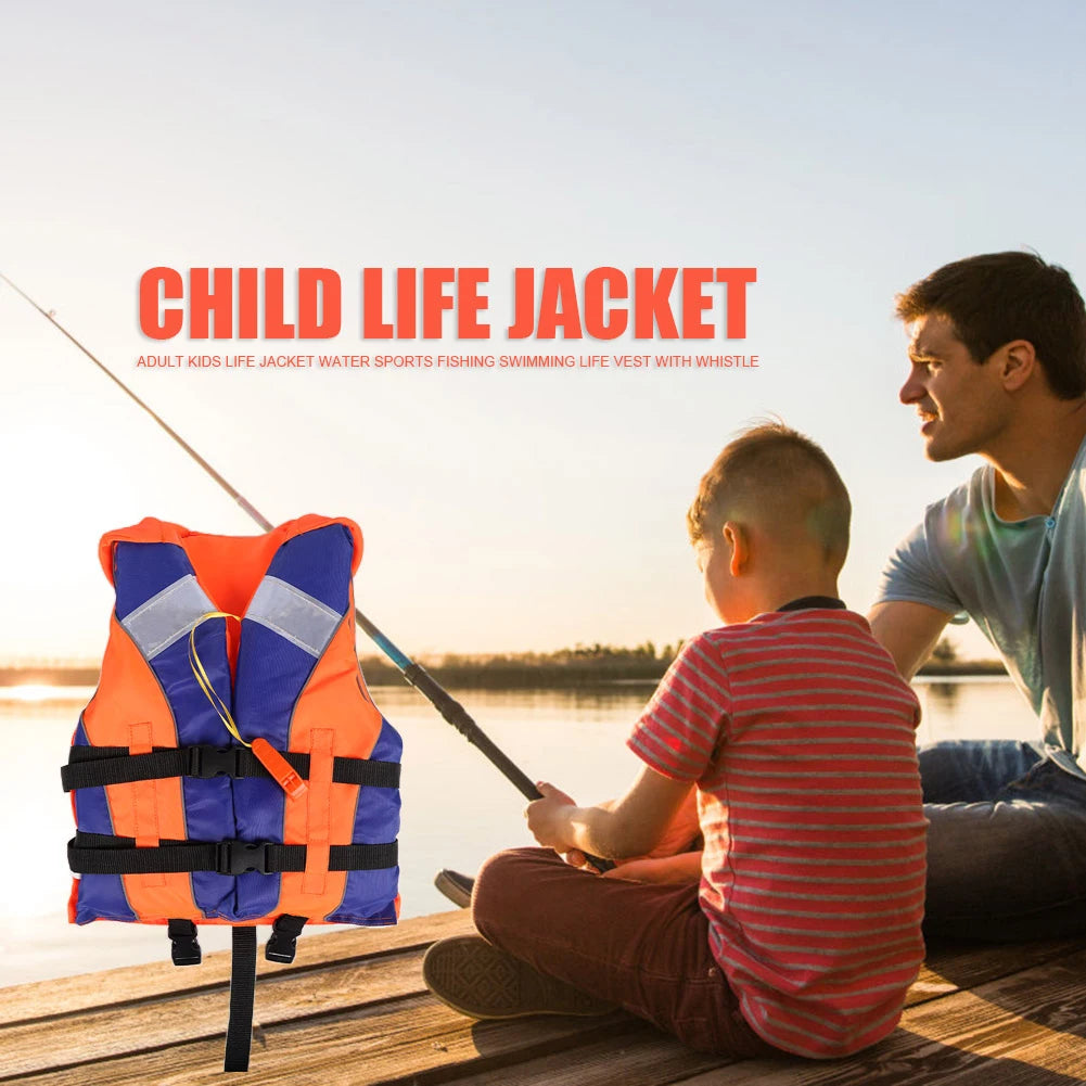 Neoprene Kids Buoyancy Vest Water Sports Child Fishing Rafting Surf Boats Sailing Safety Life Jacket Girls' Swimsuit Lifeguard Qme