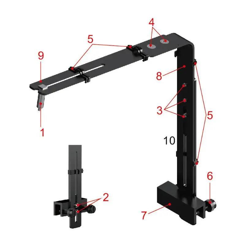 Aquarium Light Bracket Stable Support Hanging Lamp Fish Holder Qme