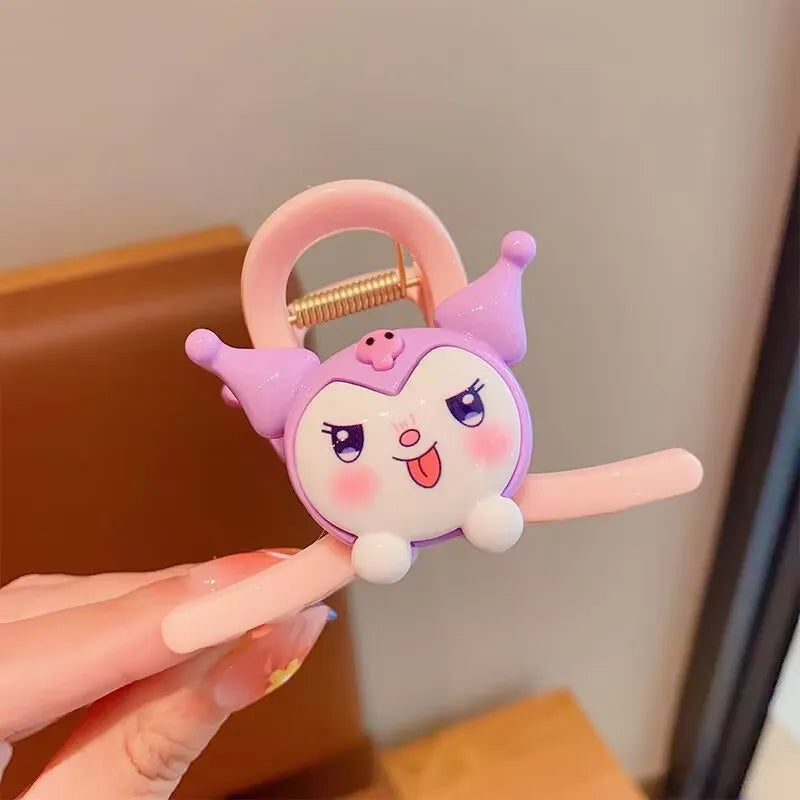 New Hello Kitty Cute Hair Clips Elegant and Stylish Updo Clips Sweet and Cute Cartoon Hair Accessories Qme 10