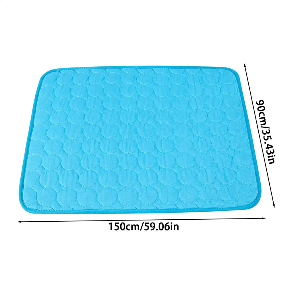 Cooling Mat For Dogs Portable Washable Breathable Ice Silk Dog Cooling Blanket For Sofa Bed Floor Crate Car Seat Kennel Small Qme