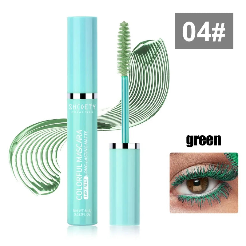 Colorful Mascara Waterproof Non-smudged Slender Thick Curly Christmas Qme 04