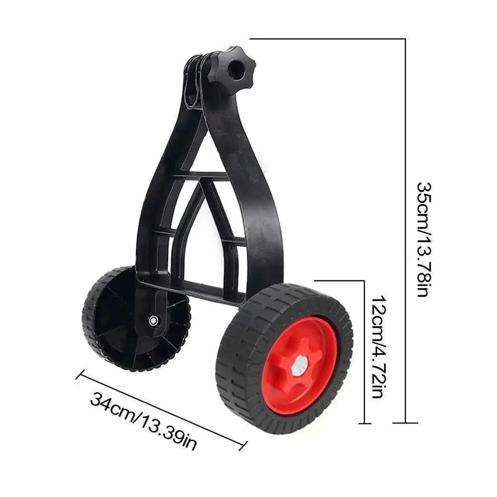 Adjustable String Trimmer Support Wheels Push Lawn Mower Stand Qme A