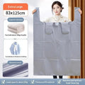 Super Large Silver Bags Thicken Plastic Moving Packaging Bag Transparent With Handle For Duvet Blanket Bedding Clothing Storage Qme XL